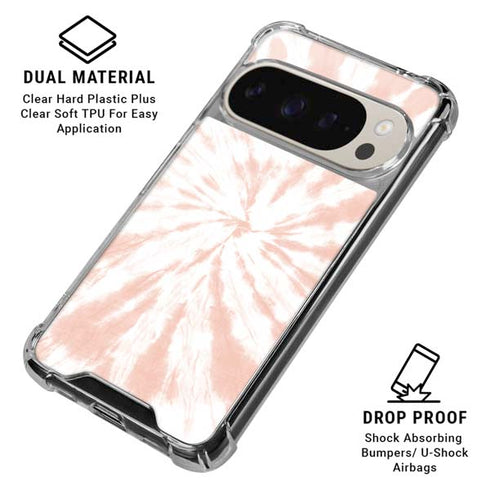 Pink Tie Dye Pixel 9/9 Pro Clear Case
